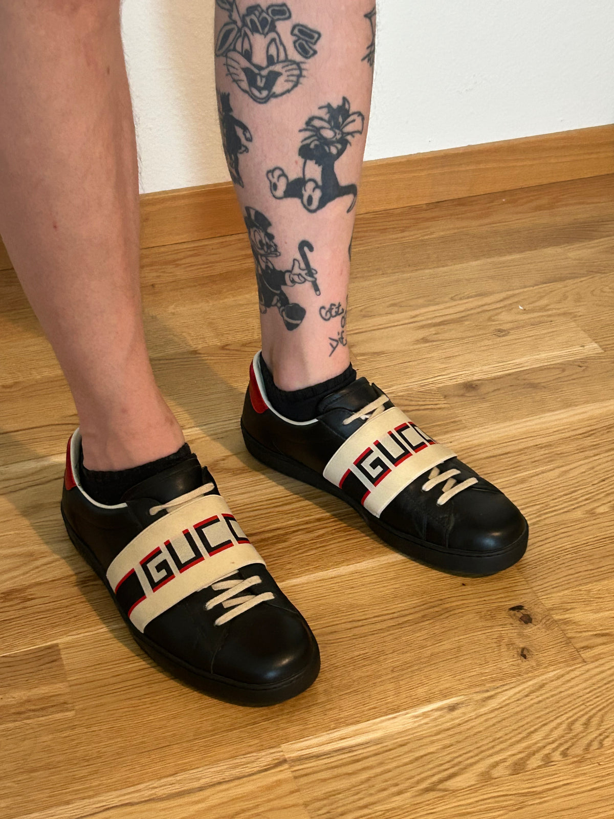 Gucci Ace Web Stripe sneakers